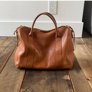 MADEWELL TRANSPORT SATCHEL - CHESTNUT